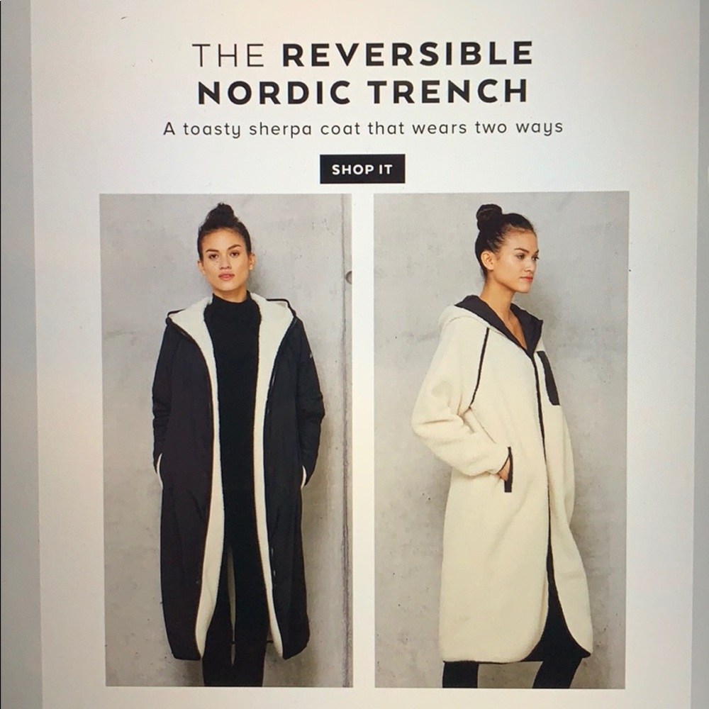 NotForSale ISO Alo Reversible Nordic Trench Sherpa